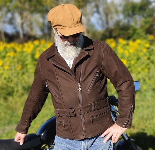 Lederjacke motorradjacke - in,