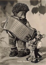 Alte MECKI Igel Gruß Postkarte S/W 60ziger Jahre HÖRZU Gebr. DIEHL beschriftet 2