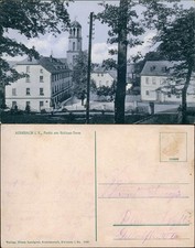 Ansichtskarte Auerbach (Vogtland) Partie am Schloss-Turm 1915