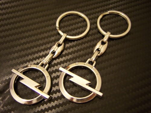 Opel chrom schlüsselanhänger - chrom,