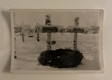Russland Front Grab Sanitäter Friedhof Ehrenmal 2.WK WW2 Original Foto 