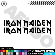 2x IRON MAIDEN Vinyl Aufkleber