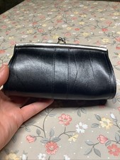 Lederkosmetiktasche Schwarz