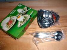 alt: WMF Cromargan 06 1721 6040 Eierset Dreieckig in OVP - unbenutzt ! Wagenfeld