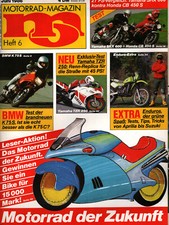 Zeitschrift MO Motorrad #6 von 1986 BMW K 75 Enduros Yamaha TZR SRX Honda CB b