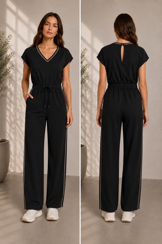 Jumpsuit mit weitem bein - jumpsuit,
