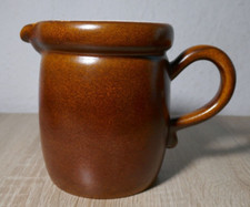 ❤️BRAUNER MILCHKRUG MILCHKANNE KERAMIK HÖHE 14CM Ø11CM GESTANZTER BODEN LABEL