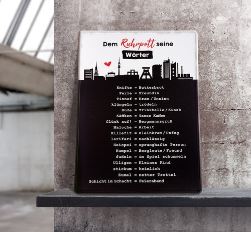 Gilde ruhrpott wörter schild - gilde,