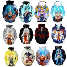 Dragon Ball 3D Hoodies Sweatshirts Cosplay Goku Pullover Mantel Jacke Kostüme