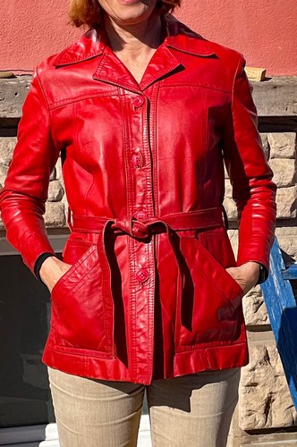 Lederjacke rot s - lederjacke,