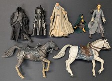 Herr der Ringe Actionfiguren Konvolut (Toy Biz/NLP 2001) 4 Figuren 2 Pferde