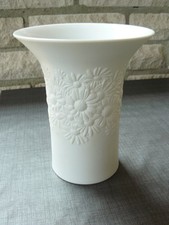 Vase Rosenthal Studio Line weiß  Blumenmuster Blumen 100 Jahre Rosenthal 79/80