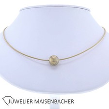 Niessing Halsreif mit Kugel in 750er Gelbgold
