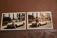 zwei tolle alte Farbfotos - Oldtimer BMW 2000 CS 