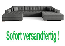 GRAU STOFF U-FORM XXL