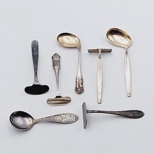 Kinderbesteck Breischieber & Querlöffel Silber Auflage Auerhahn BSF 90er Silber 