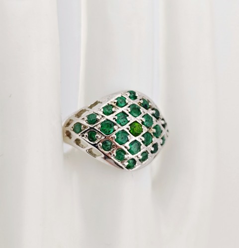 Smaragd ring 925 silber - 💚,