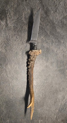 Damastmesser rehbock geweih - rehbock,