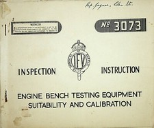Ministerium Versorgungsfahrzeuge eingeschränktes Prüfbuch 1953 Motorstandsprüfung