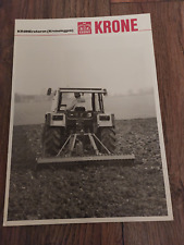 Original Prospekt Krone Kreiseleggen Kronerotoren Traktor Schlepper