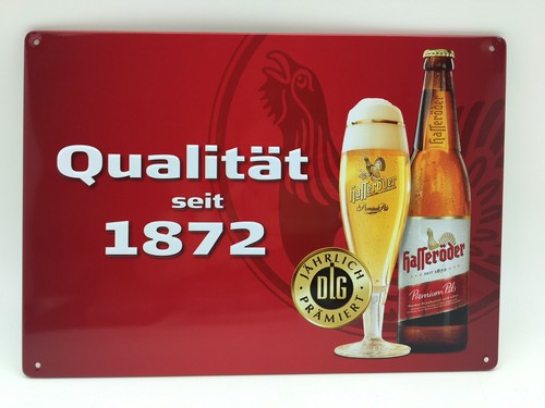 Hasseröder bier blechschild - bier,