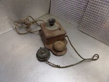 Sehr altes antikes  Haustelefon Wandtelefon Wandapparat Holzgehäuse