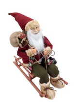 Weihnachtsmann auf schlitten - auf,