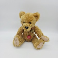 Hermann Teddy Original Teddybär mit Halsband und Glocke blond 45 cm Mohair