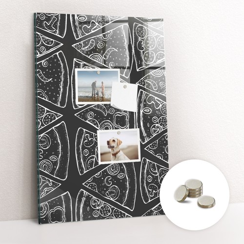 Design glas magnettafel mit - glas,
