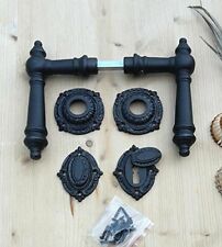 Antik Style Türklinke Tür Griffe BB Rosetten Türgriffe Eisen Türbeschlag  R17E