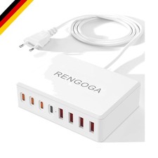 USB C Ladegerät, 100W 8-Port