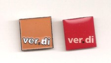 Zwei Verschiedene Gewerkschaft Verdi Pins (12mm) 