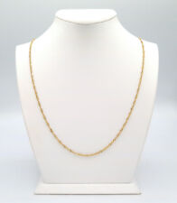 585 Gold Damen Kette 60cm Panzer 14 Karat Gelbgold 2,2mm breit Halskette 5,90g