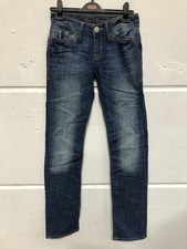 Mavi Damen Jeans, Mavi Olivia, Low-Rise, Straight Leg, Blau, W25 L34