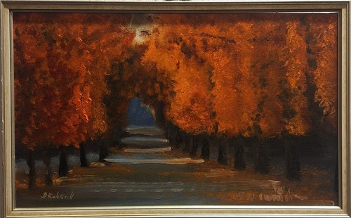 Original ölgemälde park - original,