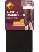 NUR DIE Damen Feinstrumpfhose Warm & Transparent mit wÃ¤rmendem Innenfleece 2-Pa