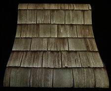 8633-17-6) 1 Rolle hochwertige Präge Tapete Schindel - Dekor grau - braun