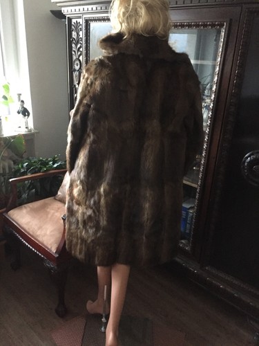 Pelzmantel pelz jacke bisam -  pelz,