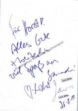 Original autogramm laura wilde - autogramm,