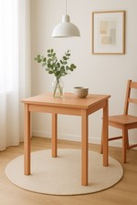 Ausziehbarer Esstisch Buche 67–127 cm Massivholz Küchentisch mit Ansteckplatten