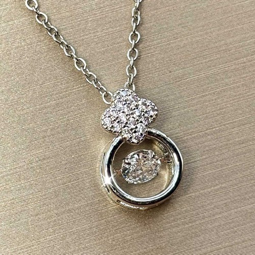Damen halskette zirkonia - damen,