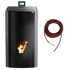 Pelletofen Wasserführend 24 kW Wärmeleistung mit Pumpe Pelletheizung Pelletkamin