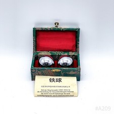 Vintage Qigong Meditationskugeln Chinesische Klangkugeln mit Original-Schatulle