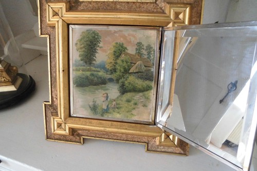 Teiliges vintage spiegel - vintage, /