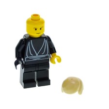 1x Lego Minifigur Star Wars Luke Skywalker Jedi Robe 1 Hand schwarz 7201 sw0068
