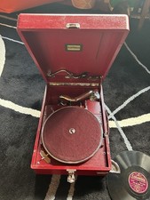 Koffergrammophon  Electrola 106 von 1936 in rot aus Sammlung