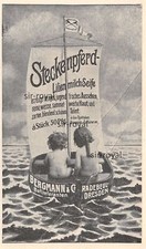 Steckenpferd Lilienmilch-Seife - Reklame - 1908 - Historische Werbung ~8x14cm
