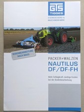 TIGGES NAUTILUS DF/DF-FH Frontpacker + Walzen Prospekt Traktor Schlepper Bulldog