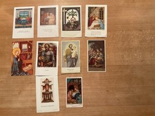 Andachtsbildchen, Weihnachtsbildchen, Heilige,10 Stück, Alt !