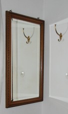 Antiker Großer Spiegel Wandspiegel Masiv Eichenrahmen Hängespiegel Luxus Möbel